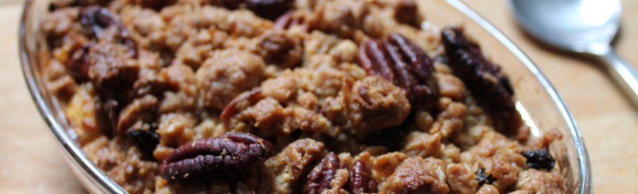 Oaty Maple Pecan Plantain&nbsp;Crumble