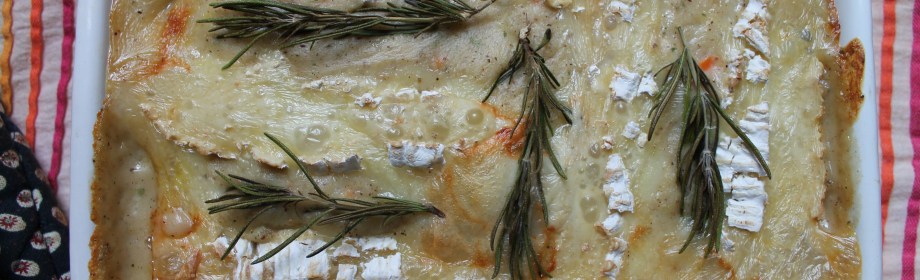 Brie and Sweet Potato&nbsp;Gratin