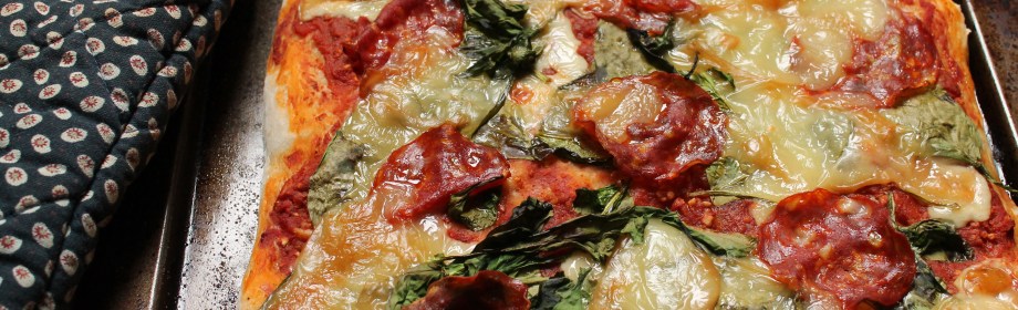 Smoked Mozzarella, Chorizo and Spinach&nbsp;Pizza